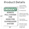 Signmission Remote Pull Station For Hood Fire Emergency Sign, Aluminum, 18in W x 24in L, 2PK OS-2PACK-EM-A-1824-V-10534 - alternate 5